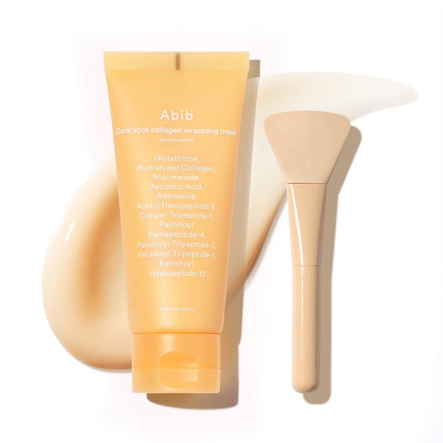 Abib Lifting Collagen Wrapping Mask Jericho Rose Film 3.38 fl oz, Includes Applicator, Peel-Off Face Mask, Peptides and Hydrolyzed Collagen, Improves Elasticity and Pore Appearance, Korean Skincare