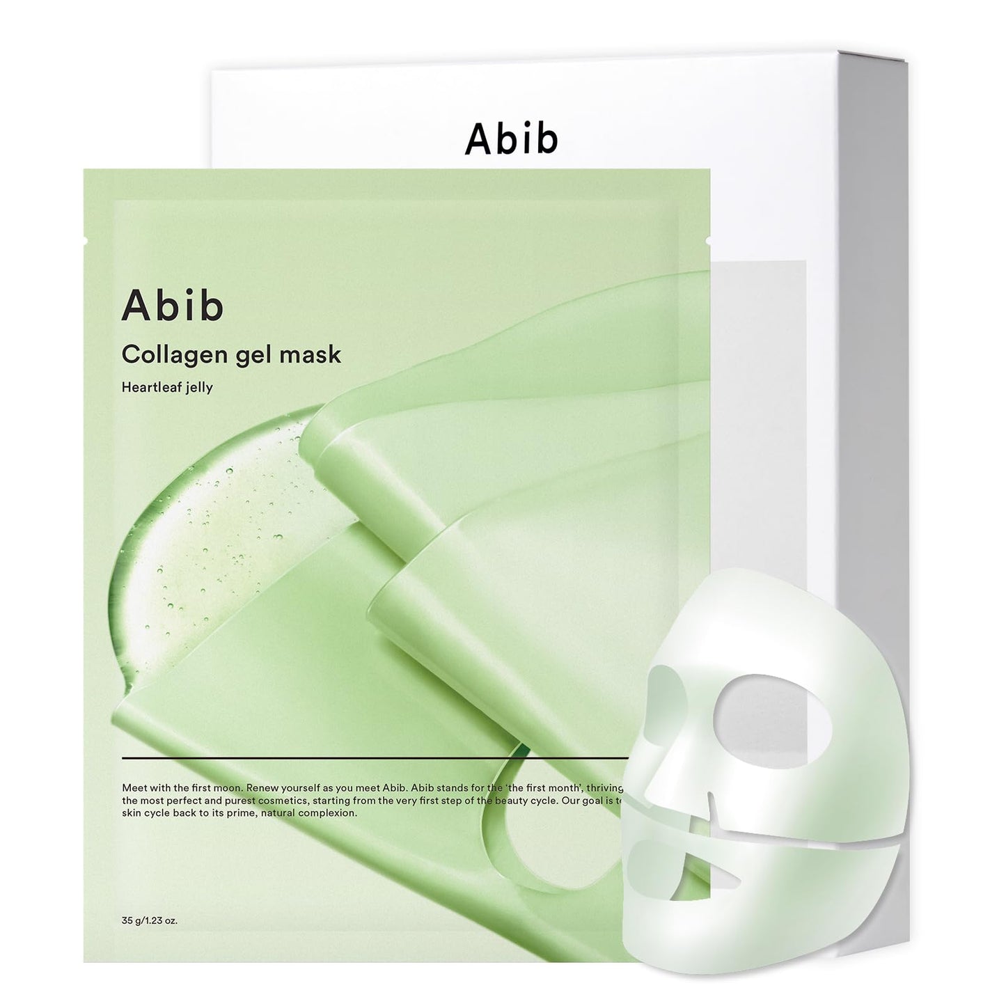 Abib Collagen Gel Mask Sedum Jelly 4 Sheets (Hydrating) I Korean Vegan Collagen, Cooling Hydrating Hyaluronic Acid Hydrogel Face Mask Skin Care
