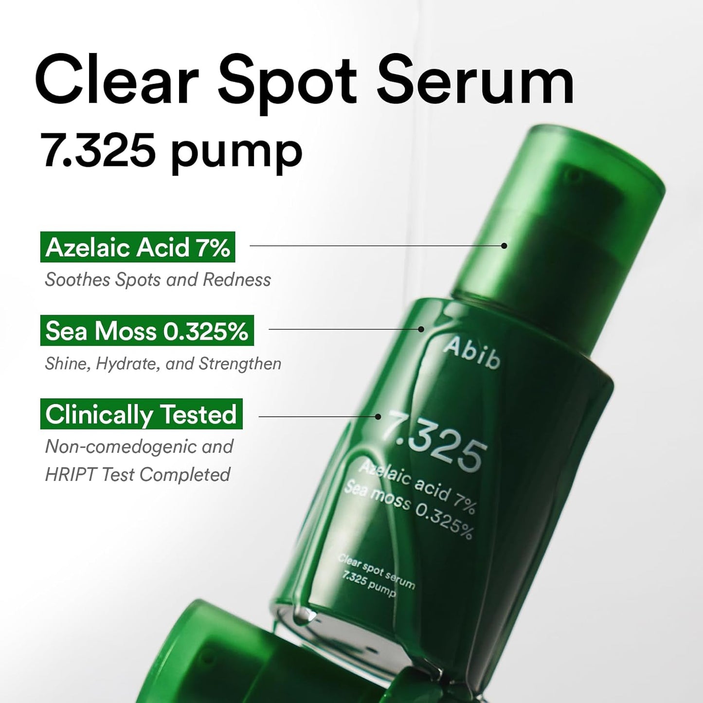 Abib Skincare Curation Set – Retinal Eye Serum Roller, Clear Spot Serum with Azelaic Acid, Ectoin Panthenol Moisturizer – Korean Skincare