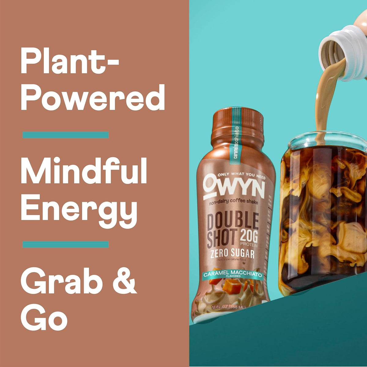 OWYN Only What You Need Mocha Latte Flavored 20g Protein Shake, 12 Ct