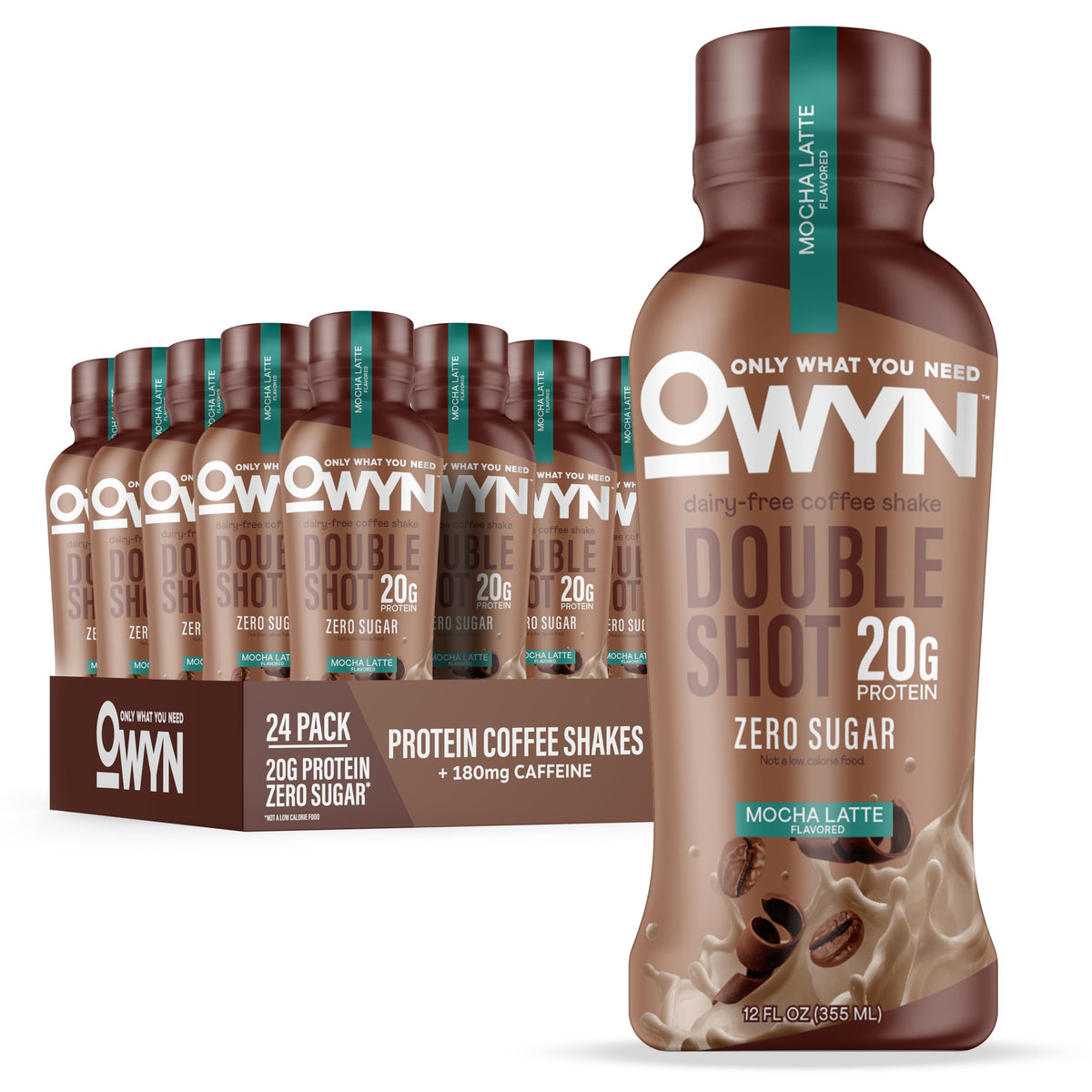 OWYN Only What You Need Mocha Latte Flavored 20g Protein Shake, 12 Ct